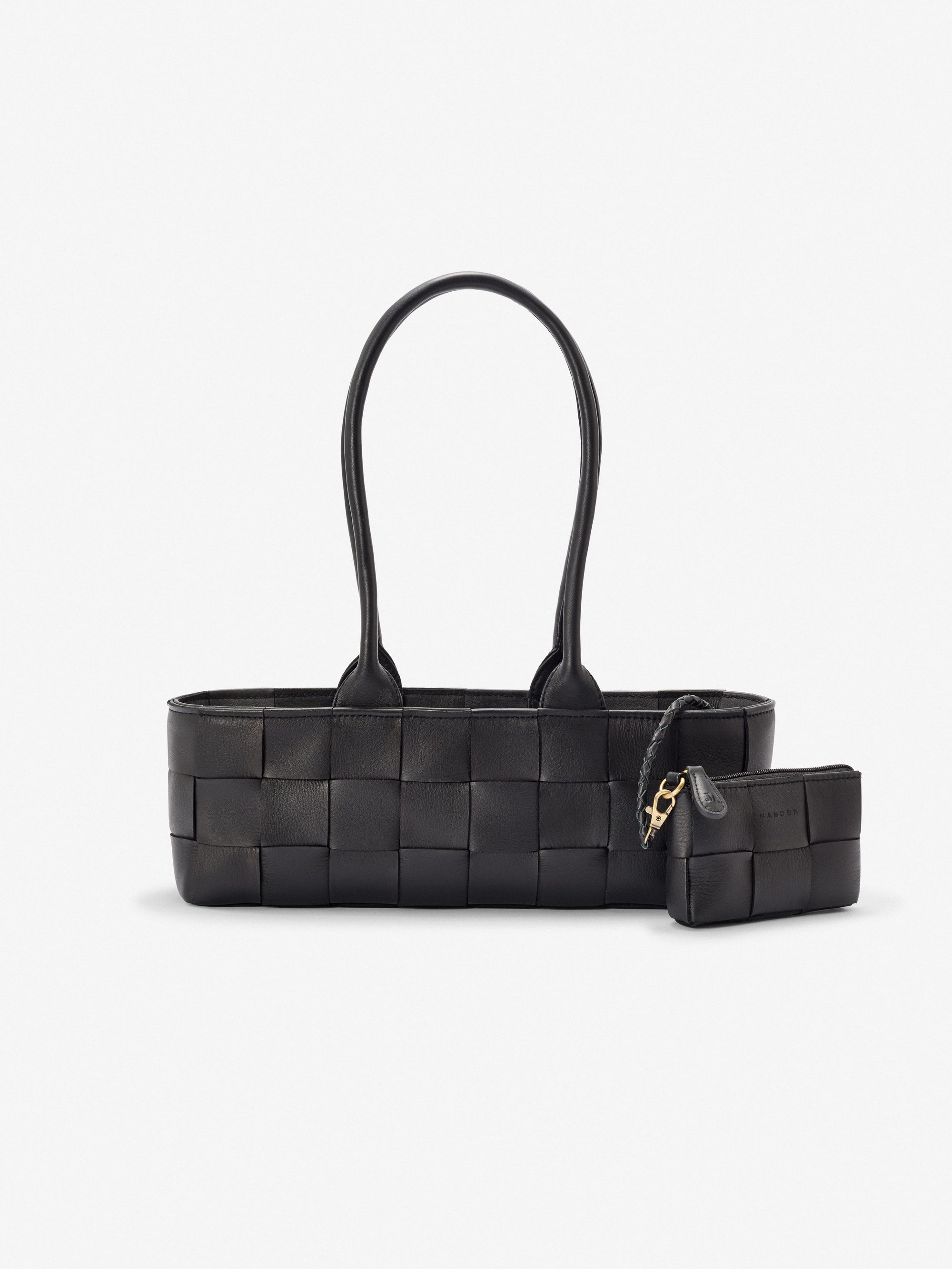 Mandrn Woven Rosalie - Black Purse