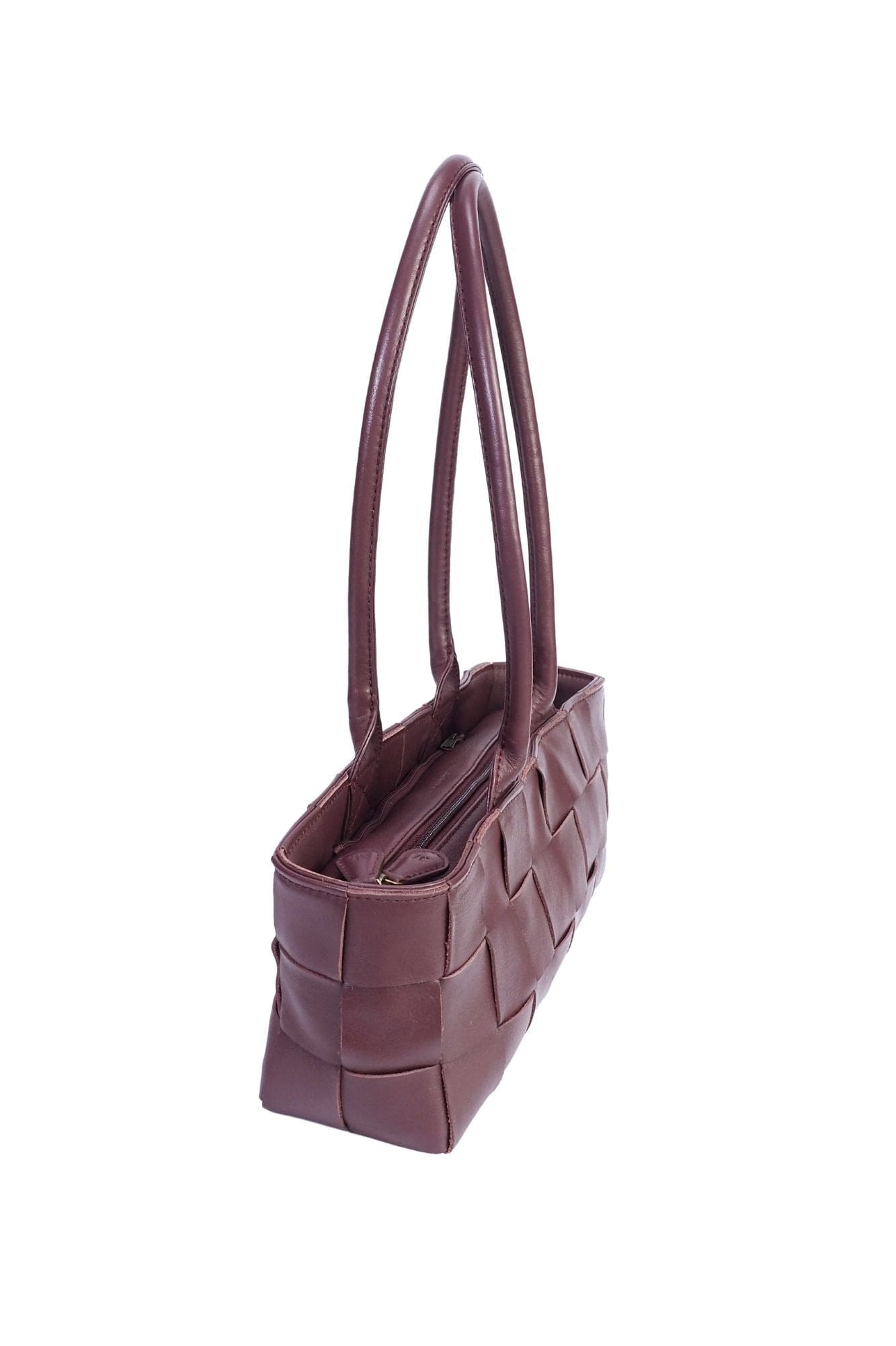 Mandrn Woven Rosalie - Burgundy Purse