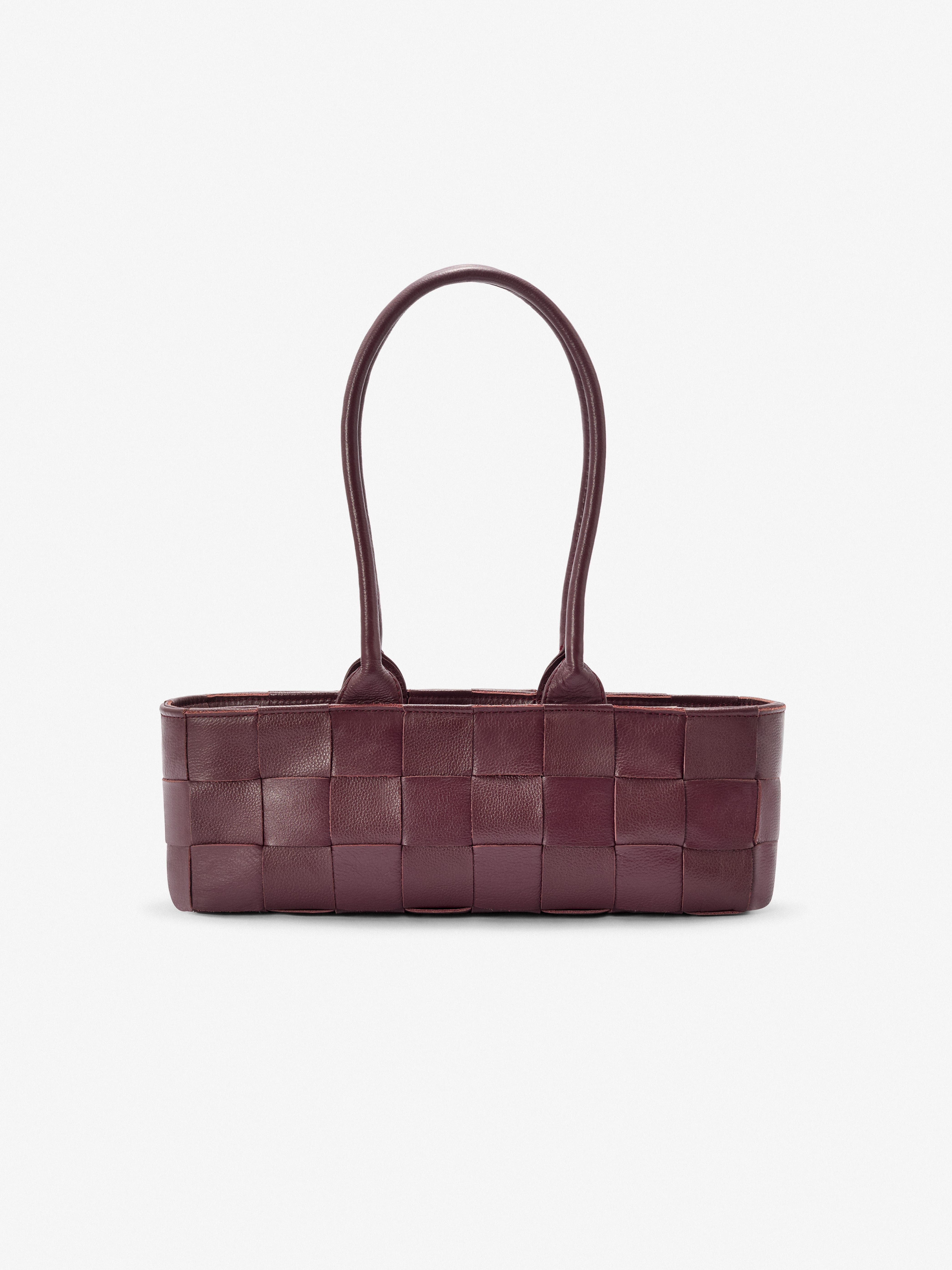 Mandrn Woven Rosalie - Burgundy Purse