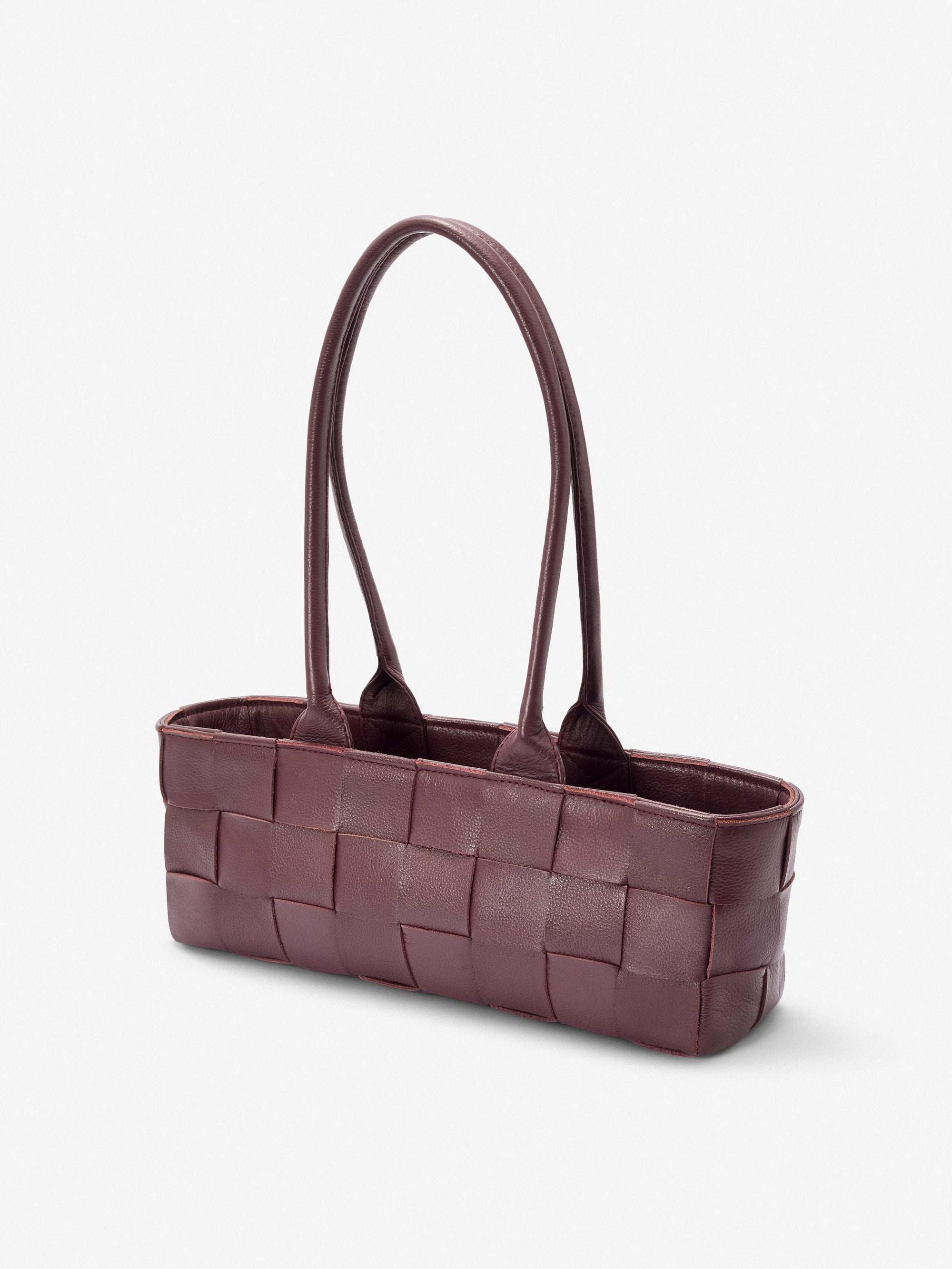 Mandrn Woven Rosalie - Burgundy Purse