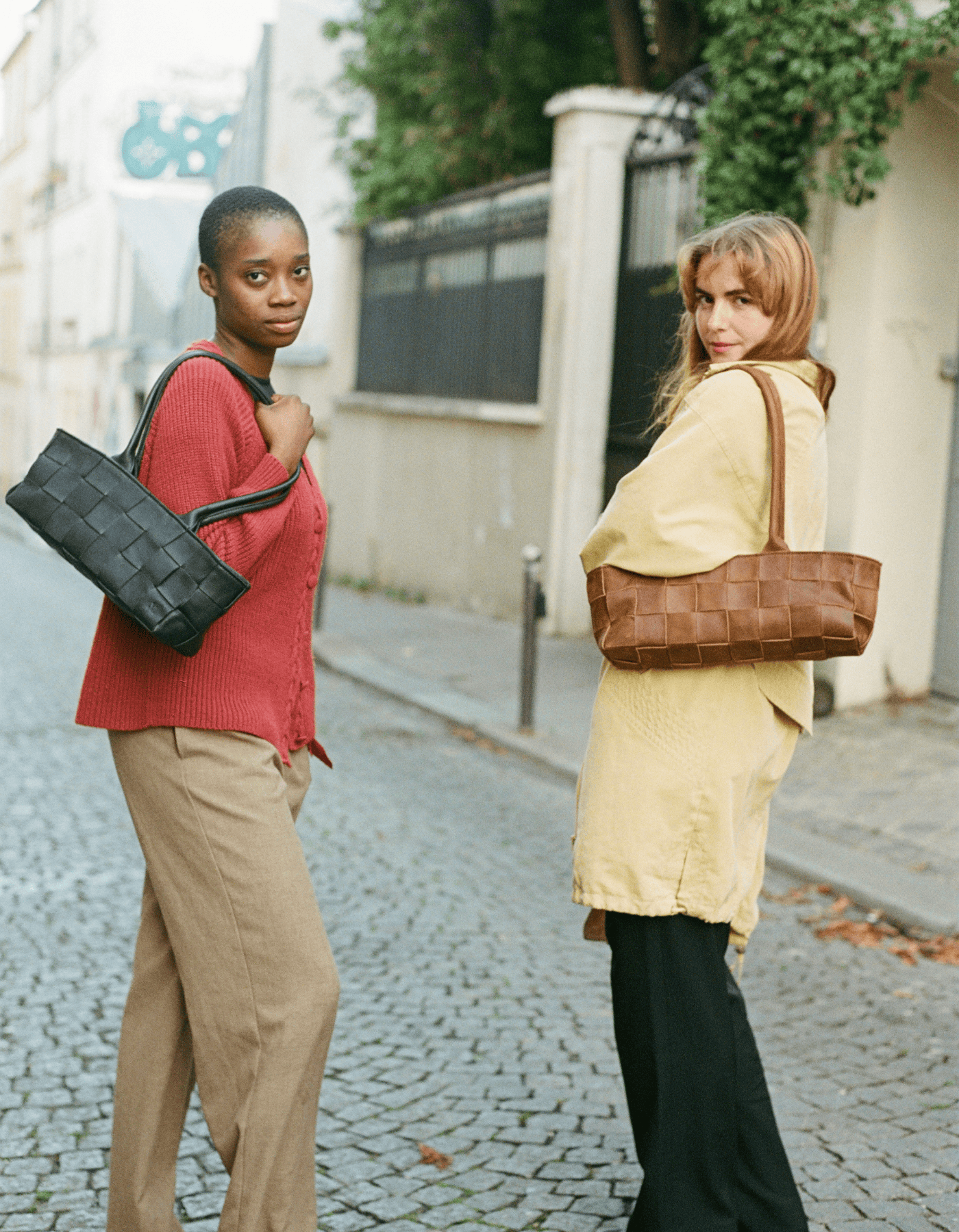 Mandrn Woven Rosalie - Saddle (Light) Purse
