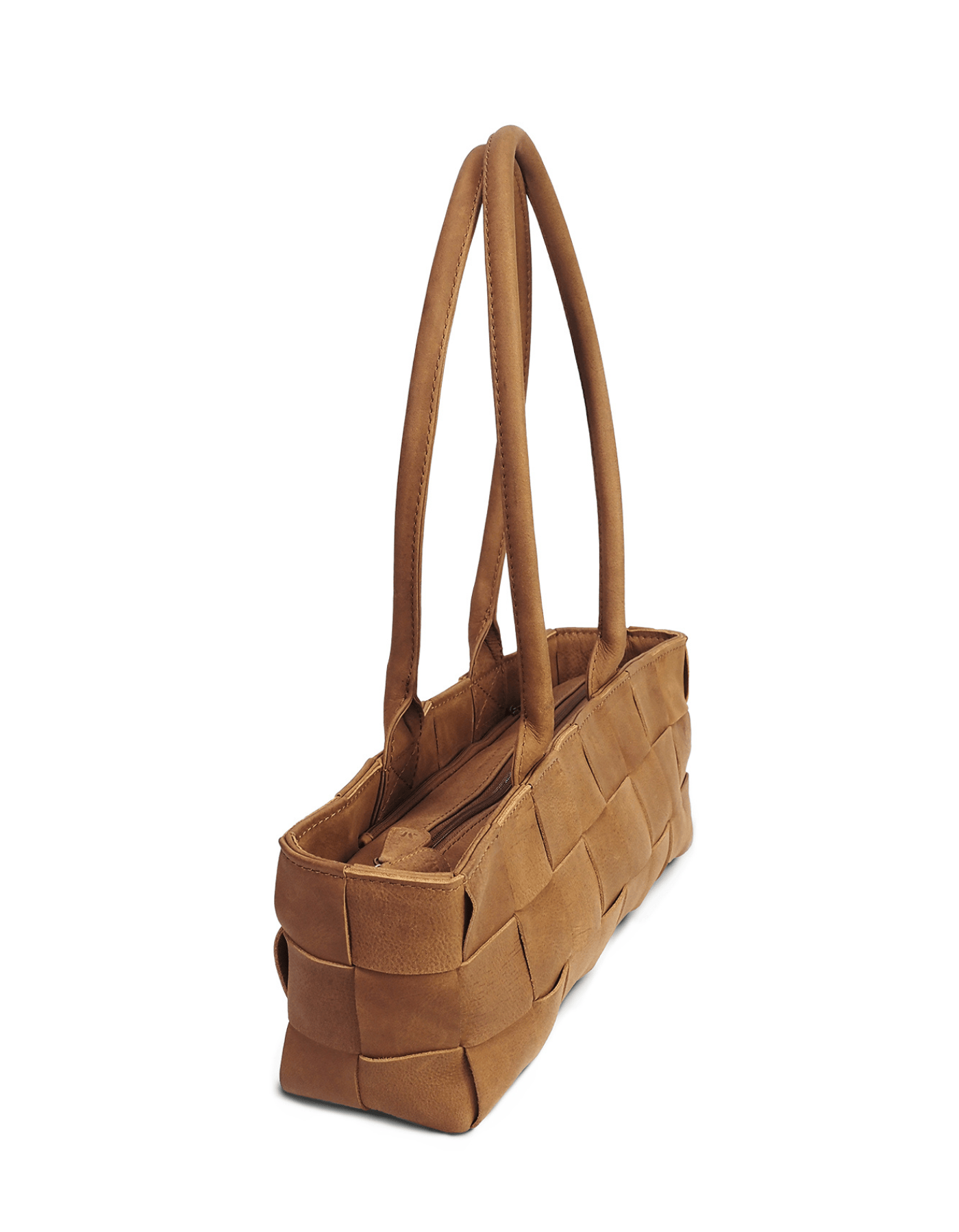 Mandrn Woven Rosalie - Saddle (Light) Purse