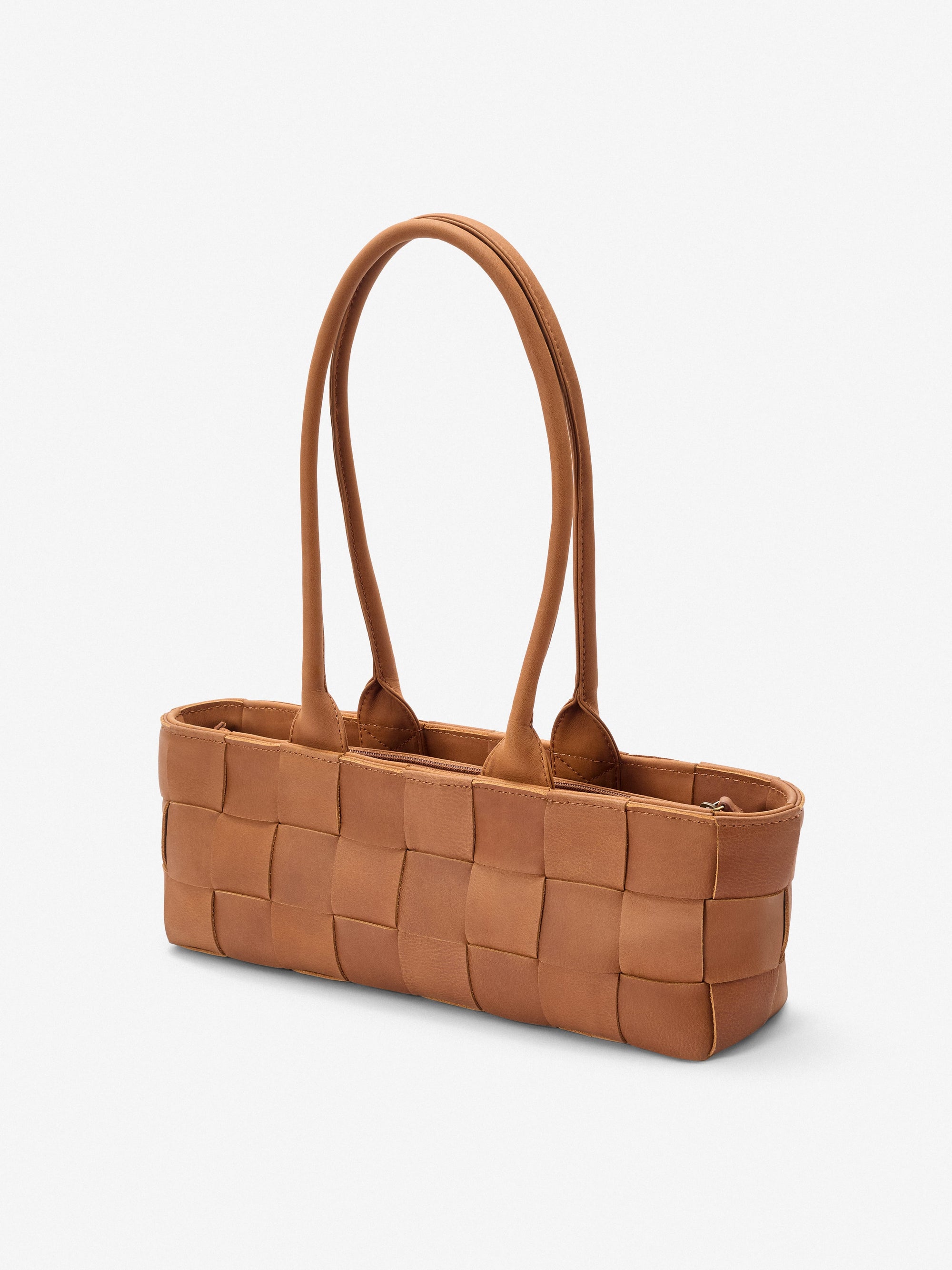 Mandrn Woven Rosalie - Saddle (Light) Purse
