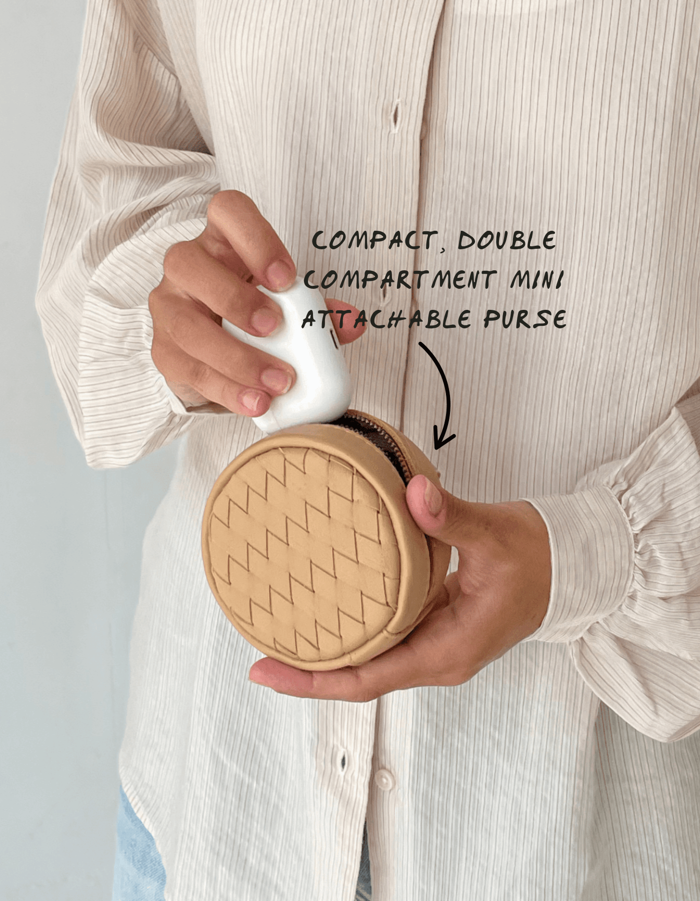 Mandrn Woven Rover Circle Pouch - Sand Circle Pouch Add-On