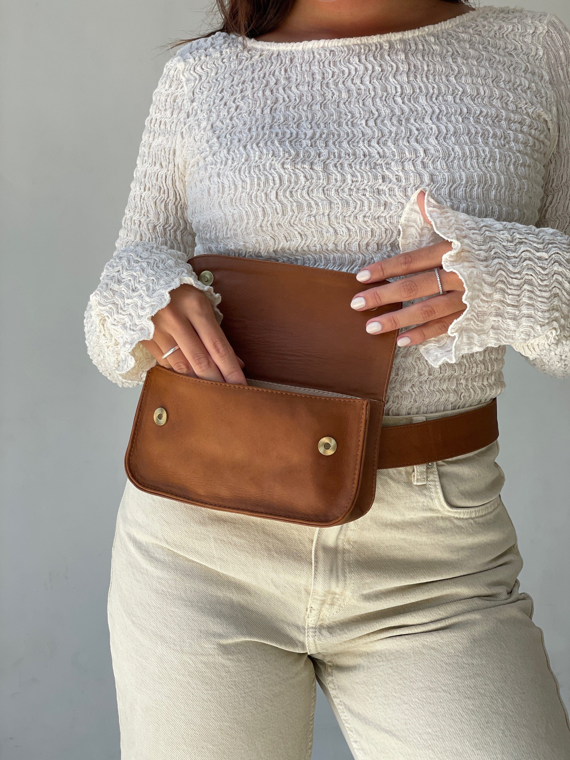 Mandrn Ziggy - Tan Belt Bag